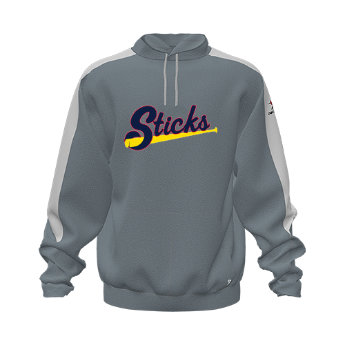 [CUS-DFW-HOOD-FLC-LSL-GRY-YXS-LOGO1] Hoodie (Youth XS, Gray, Logo 1)