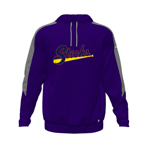 [CUS-DFW-HOOD-FLC-LSL-PUR-YXS-LOGO1] Hoodie (Youth XS, Purple, Logo 1)