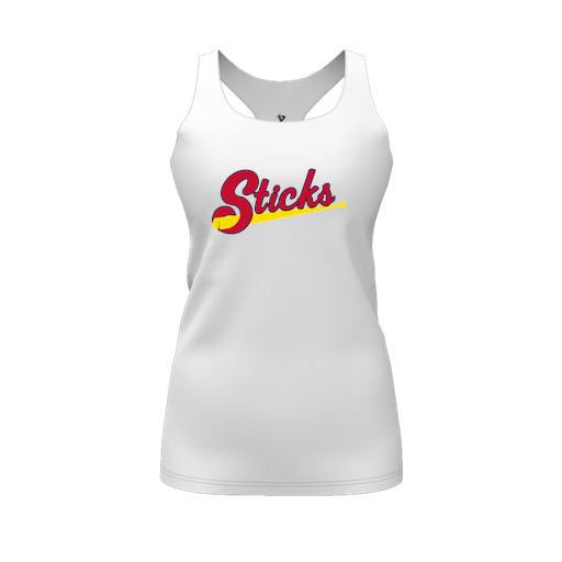 [FT0TRBWH-FYS-LOGO2] Decker Racerback Tank Top (Female Youth S, White, Logo 2)