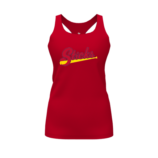 [FT0TRBRD-FYS-LOGO2] Decker Racerback Tank Top (Female Youth S, Red, Logo 2)