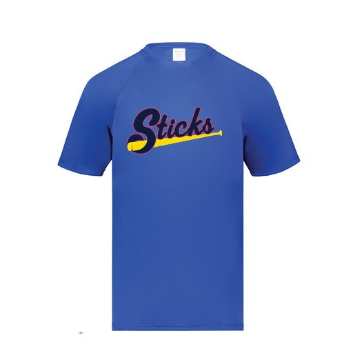[2790.060.S-LOGO1] Men's Smooth Sport T-Shirt (Adult S, Royal, Logo 1)
