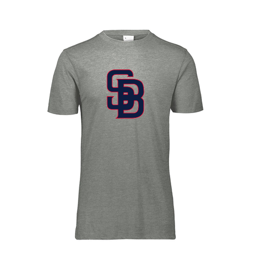 [FTSCUBGY-AS-LOGO3] Decker Men's Tri-Blend T-Shirt - Short Sleeve (Adult S, Gray, Logo 3)