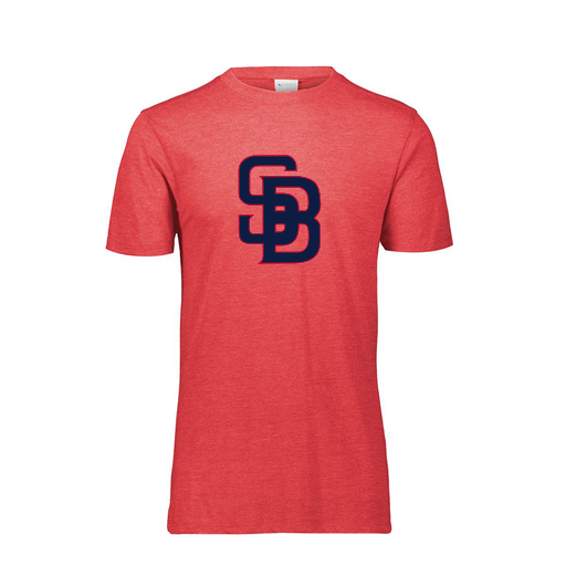 [FTSCUBRD-AS-LOGO3] Decker Men's Tri-Blend T-Shirt - Short Sleeve (Adult S, Red, Logo 3)