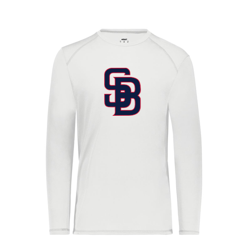 [6845.005.S-LOGO3] Men's SoftTouch Long Sleeve (Adult S, White, Logo 3)