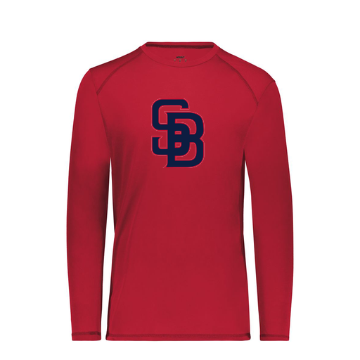 [6846.083.S-LOGO3] Youth SoftTouch Long Sleeve (Youth S, Red, Logo 3)