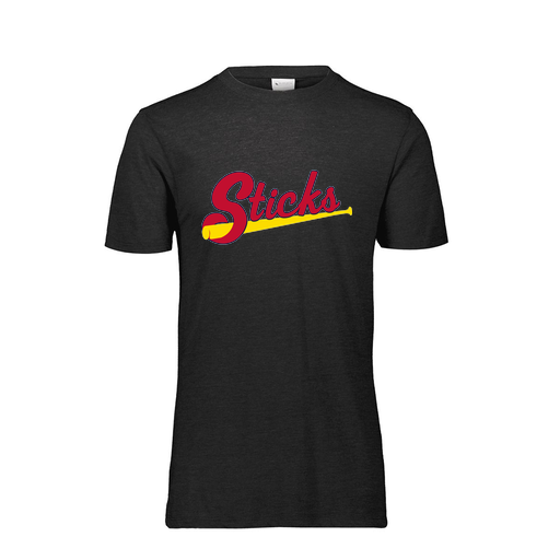 [FTSCUBBK-YS-LOGO2] Decker Youth Tri-Blend T-Shirt - Short Sleeve (Youth S, Black, Logo 2)