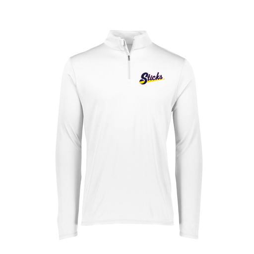 [FTLQFLWH-FAXS-LOGO1] Decker Women's Flex-Lite 1/4 Zip Shirt (Female Adult XS, White, Logo 1)
