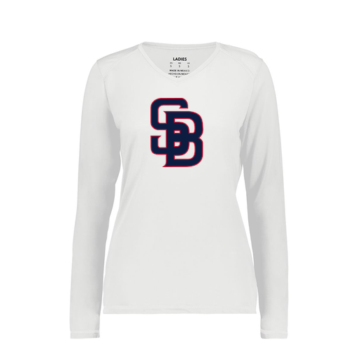 [6847.005.XS-LOGO3] Women's SoftTouch Long Sleeve (Female Adult XS, White, Logo 3)