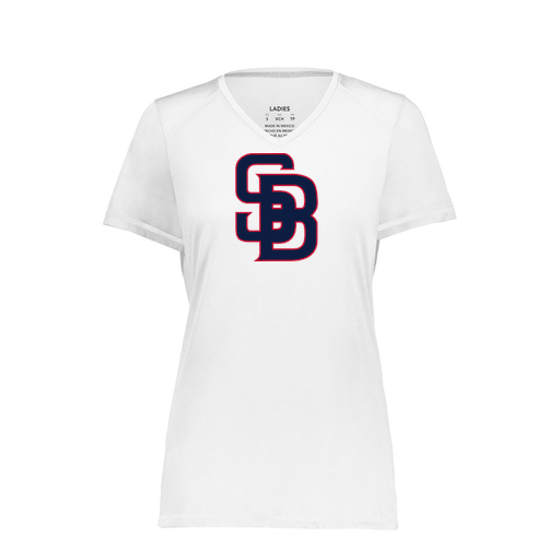 [6844.005.XS-LOGO3] Women's SoftTouch Short Sleeve (Female Adult XS, White, Logo 3)