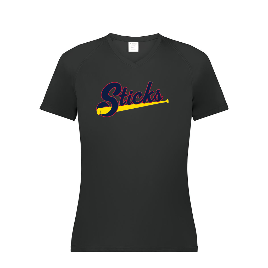 Ladies Smooth Sport V-Neck T-Shirt