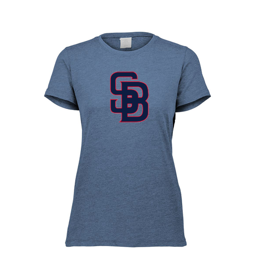 [FTSCUBNV-FAXS-LOGO3] Decker Women's Tri-Blend T-Shirt - Short Sleeve (Female Adult XS, Navy, Logo 3)
