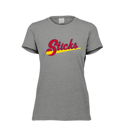 [FTSCUBGY-FAXS-LOGO2] Decker Women's Tri-Blend T-Shirt - Short Sleeve (Female Adult XS, Gray, Logo 2)