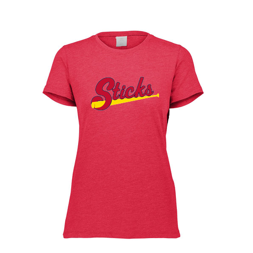 [FTSCUBRD-FAXS-LOGO2] Decker Women's Tri-Blend T-Shirt - Short Sleeve (Female Adult XS, Red, Logo 2)