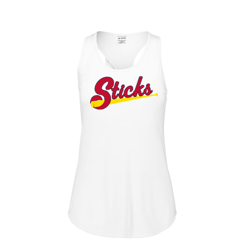 [3078.005.S-LOGO2] Ladies Tri Blend Tank Top (Female Adult S, White, Logo 2)