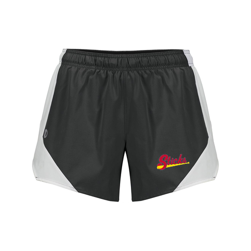 [229489.420.S-LOGO2] Girls Olympus Shorts (Female Youth S, Black, Logo 2)