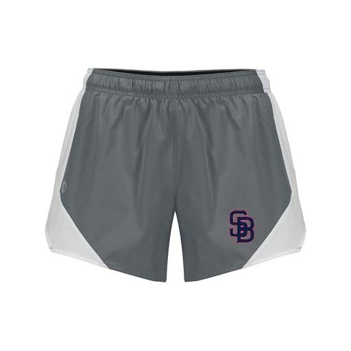 [229489.R04.S-LOGO3] Girls Olympus Shorts (Female Youth S, Gray, Logo 3)