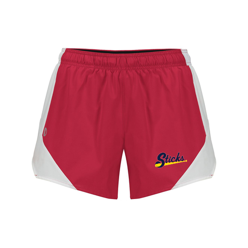 [229489.H01.S-LOGO1] Girls Olympus Shorts (Female Youth S, Red, Logo 1)