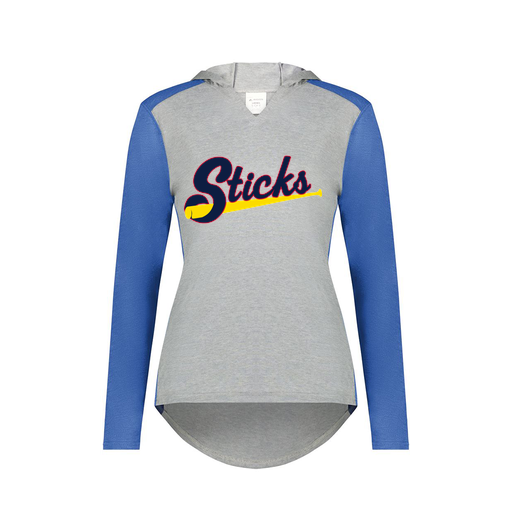 [6902.28V.XS-LOGO1] Ladies Vintage Hoodie (Female Adult XS, Royal, Logo 1)