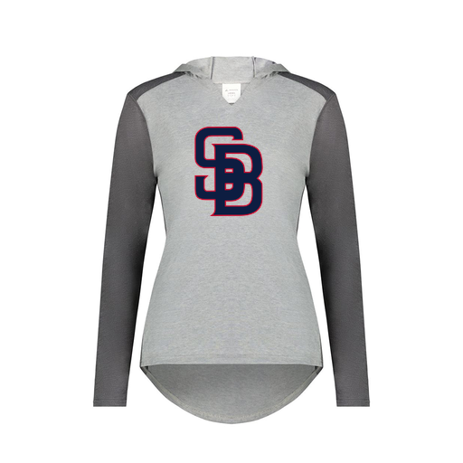 [6902.30V.XS-LOGO3] Ladies Vintage Hoodie (Female Adult XS, Gray, Logo 3)