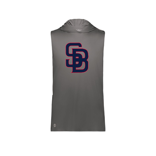 [222590.98D.XS-LOGO3] Men's CoolDry Sleeveless Hoodie (Adult XS, Gray, Logo 3)