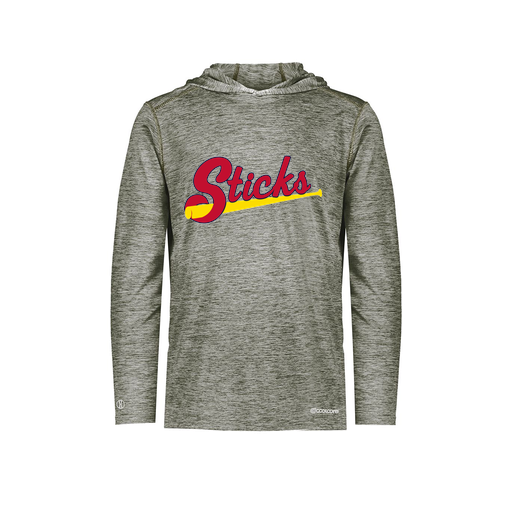 [FOLHCGGY-AS-LOGO2] Decker Men's Charge Hoodie (Adult S, Gray, Logo 2)