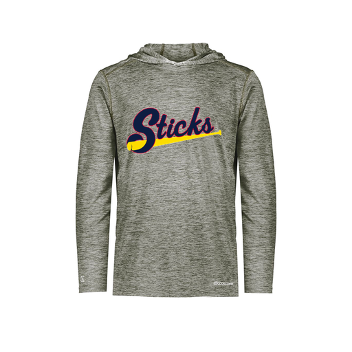 [FOLHCGGY-YS-LOGO1] Decker Youth Charge Hoodie (Youth S, Gray, Logo 1)