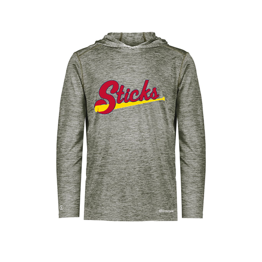 [FOLHCGGY-YS-LOGO2] Decker Youth Charge Hoodie (Youth S, Gray, Logo 2)