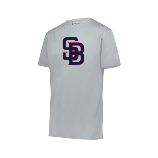 [222818.099.S-LOGO3] Men's Movement Dri Fit Shirt (Adult S, Silver, Logo 3)