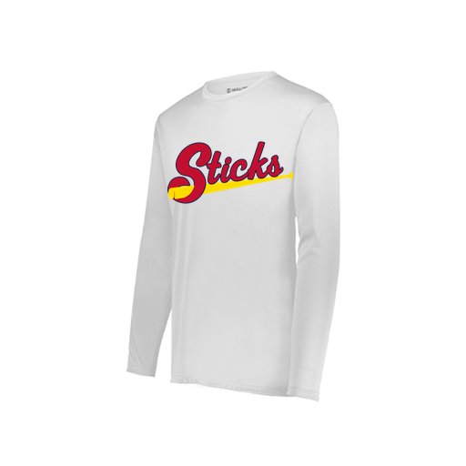 [222822.005.XS-LOGO2] Men's LS Smooth Sport Shirt (Adult XS, White, Logo 2)