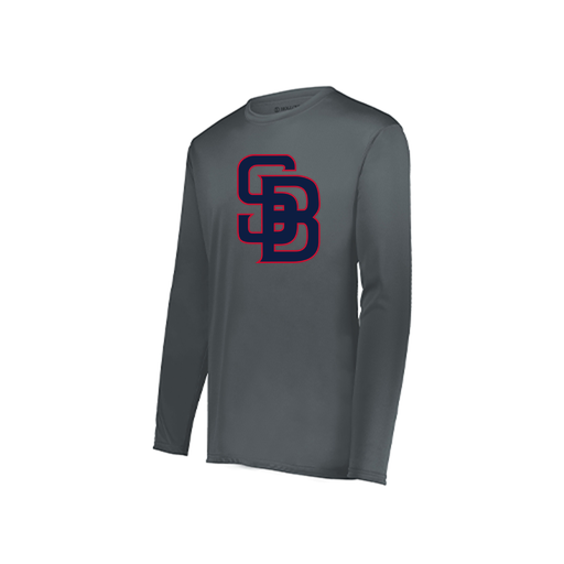 [222822.059.XS-LOGO3] Men's LS Smooth Sport Shirt (Adult XS, Gray, Logo 3)