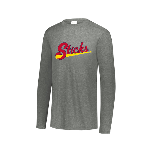 [3075.013.XS-LOGO2] Men's LS Ultra-blend T-Shirt (Adult XS, Gray, Logo 2)