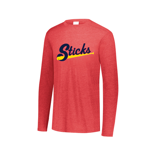 [3075.V96.XS-LOGO1] Men's LS Ultra-blend T-Shirt (Adult XS, Red, Logo 1)