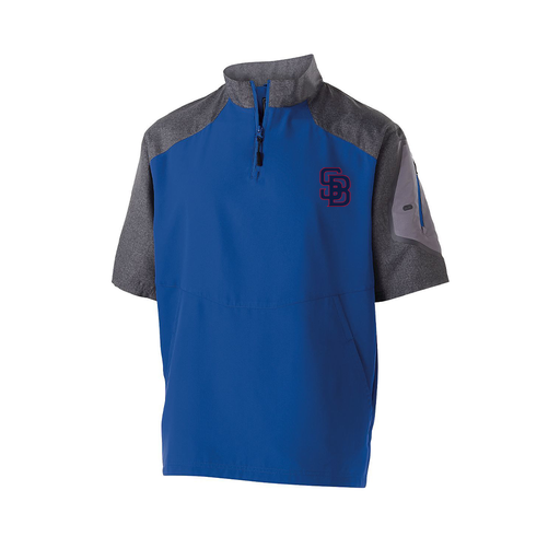 [229545.H02.XS-LOGO3] Men's Raider SS Pullover (Adult XS, Royal, Logo 3)