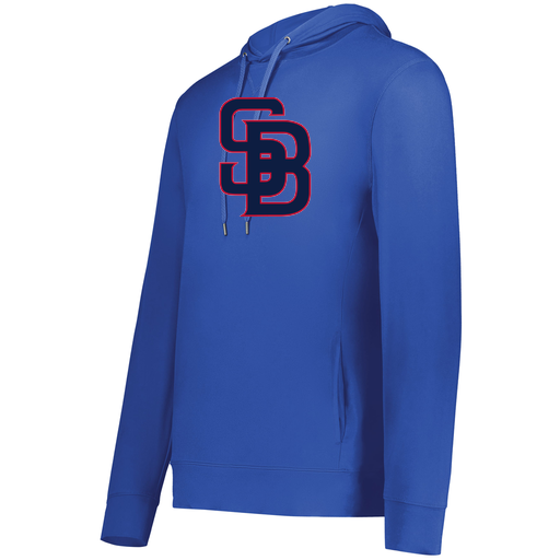 [222698.060.S-LOGO3] YOUTH VENTURA THIN KNIT HOODIE (Youth S, Royal, Logo 3)