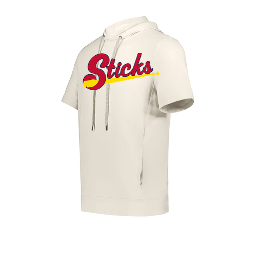 [222605-WHT-YS-LOGO2] YOUTH VENTURA SOFT KNIT SHORT SLEEVE HOODIE (Youth S, White, Logo 2)