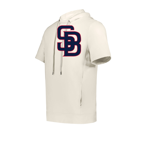 [222605-WHT-YS-LOGO3] YOUTH VENTURA SOFT KNIT SHORT SLEEVE HOODIE (Youth S, White, Logo 3)
