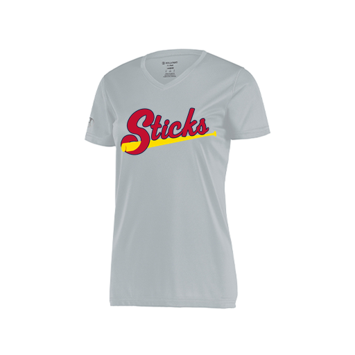 [222820.099.S-LOGO2] Ladies Movement Dri Fit Shirt (Female Adult S, Silver, Logo 2)