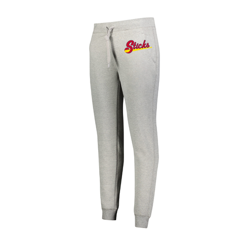 [229748.017.XS-LOGO2] Ladies 60/40 Fleece Jogger (Female Adult XS, Silver, Logo 2)