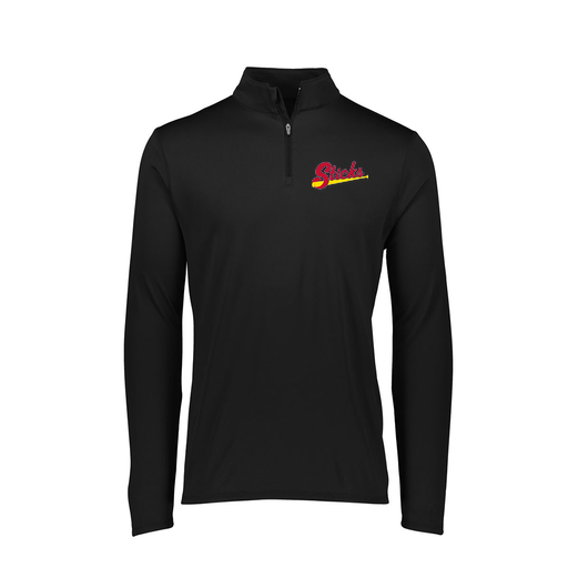 [FTLQFLBK-FAXS-LOGO5] Decker Women's Flex-Lite 1/4 Zip Shirt (Female Adult XS, Black, Logo 5)