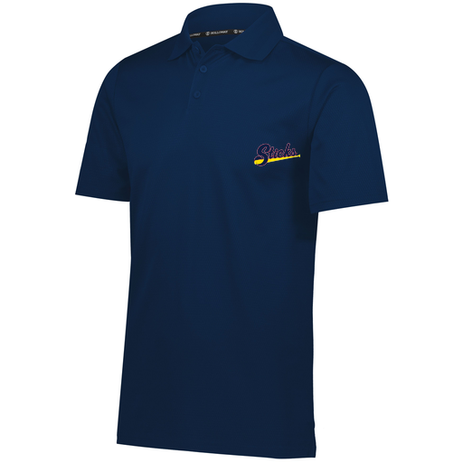 [222568.065.S-LOGO4] Men's Prism Polo (Adult S, Navy, Logo 4)