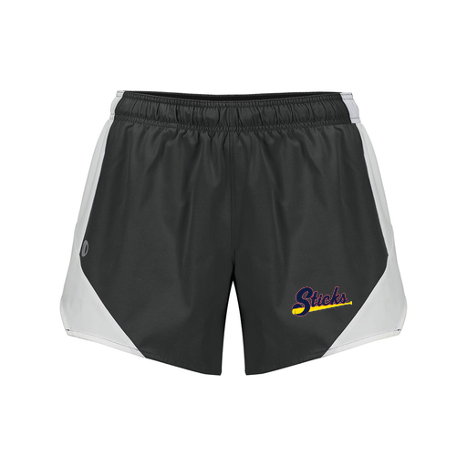 [229489.420.S-LOGO4] Girls Olympus Shorts (Female Youth S, Black, Logo 4)