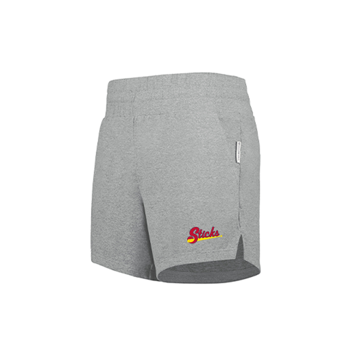 [225705.015.XS-LOGO5] LADIES VENTURA SOFT KNIT SHORTS (Female Adult XS, Silver, Logo 5)