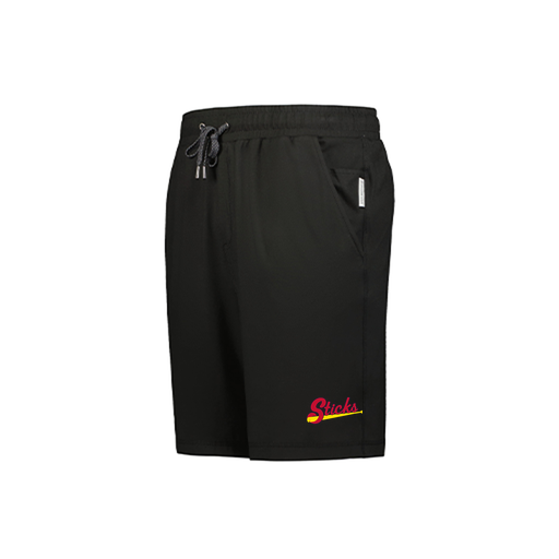 [225505.080.XS-LOGO5] Men's Ventura Soft Knit Shorts (Adult XS, Black, Logo 5)